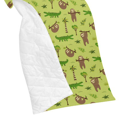 Alligator Pattern Print Design 04 Premium Quilt