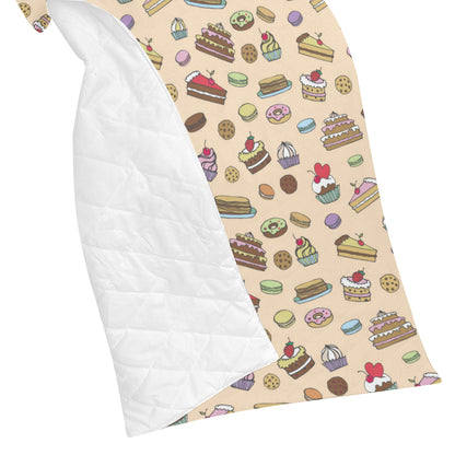 Cake Pattern Print Design 03 Premium Quilt