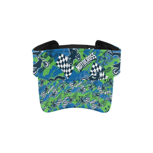 Motocross Pattern Print Design 04 Unisex Sun Visor