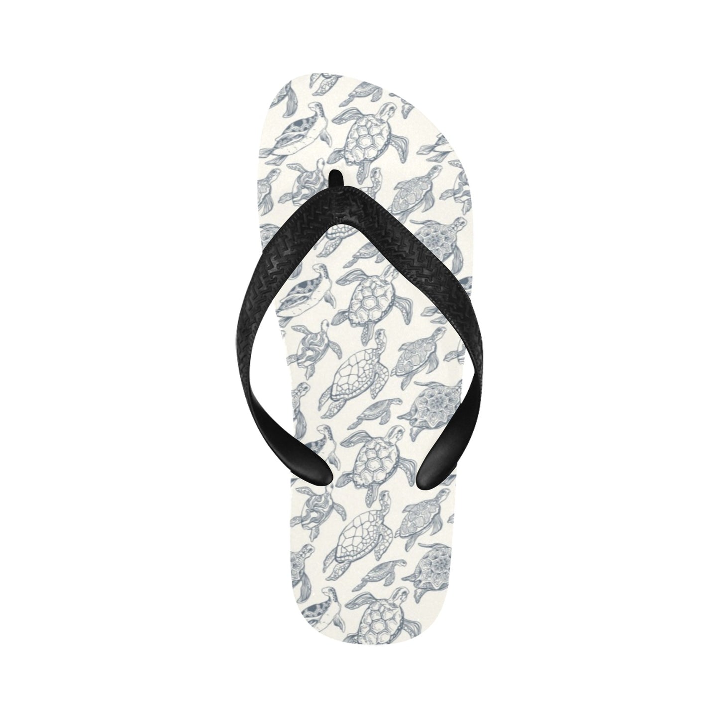 Sea Turtle Print Design LKS304 Flip Flops