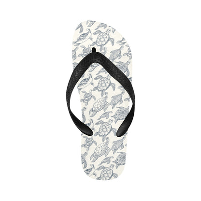 Sea Turtle Print Design LKS304 Flip Flops