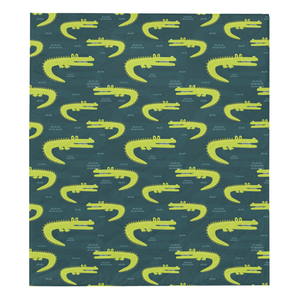 Alligator Pattern Print Design 03 Premium Quilt