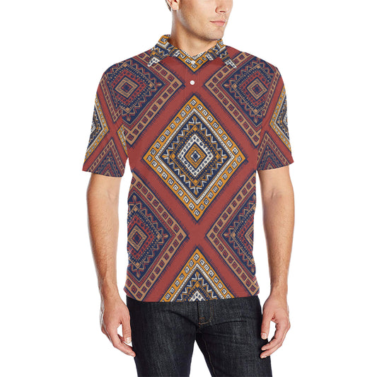 Native Pattern Print Design A06 Men Polo Shirt