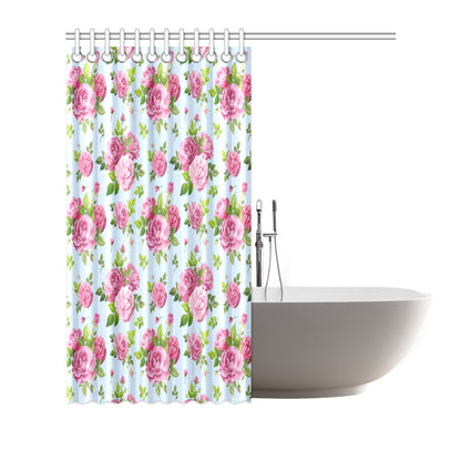 Rose Pink Pattern Print Design RO08 Shower Curtain