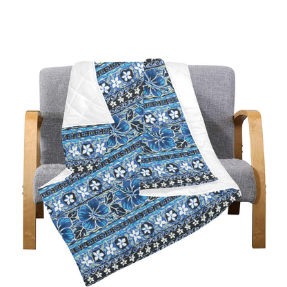 Hawaiian Themed Pattern Print Design H012 Premium Quilt