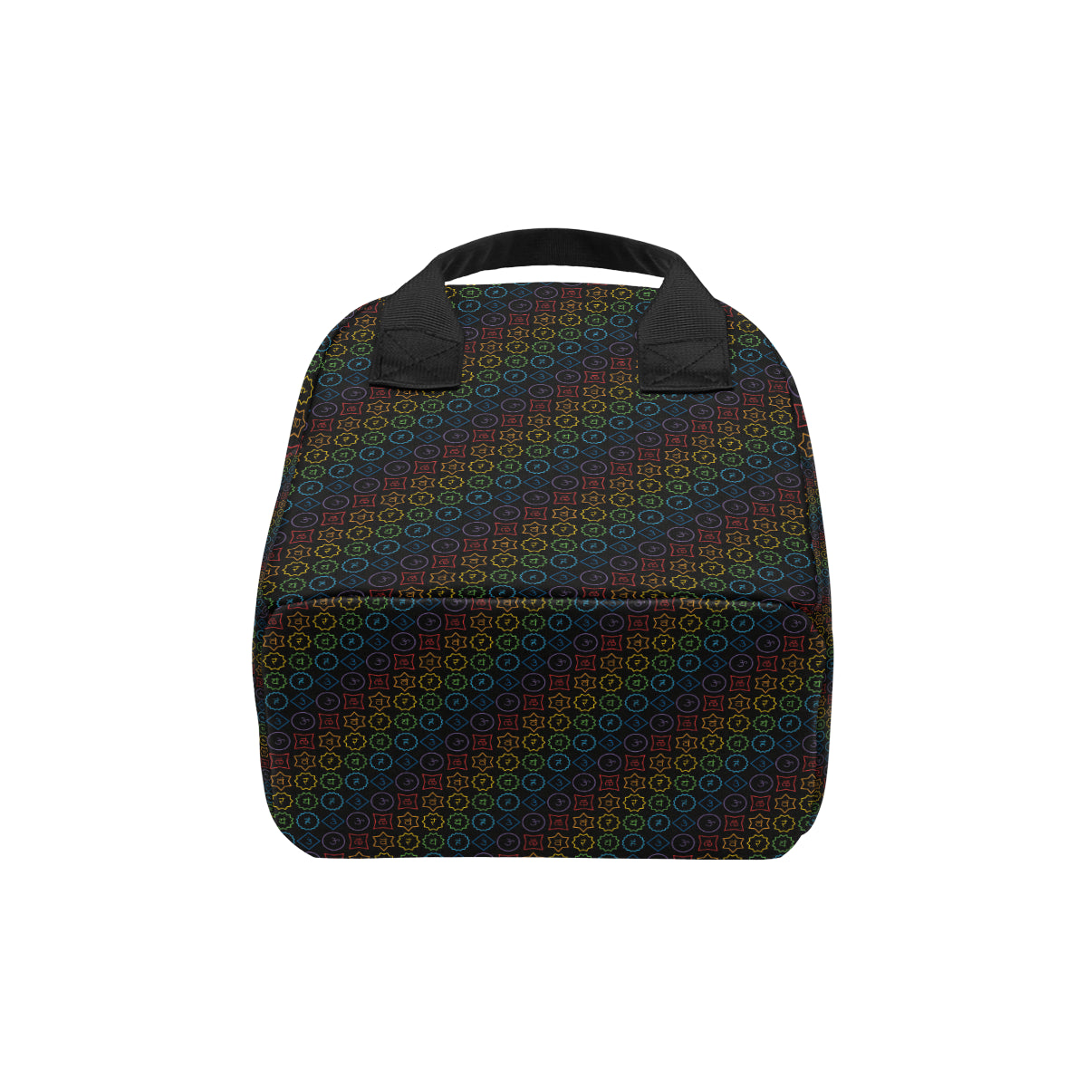 Chakra Colorful Symbol Pattern Insulated Lunch Bag