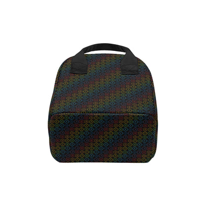 Chakra Colorful Symbol Pattern Insulated Lunch Bag