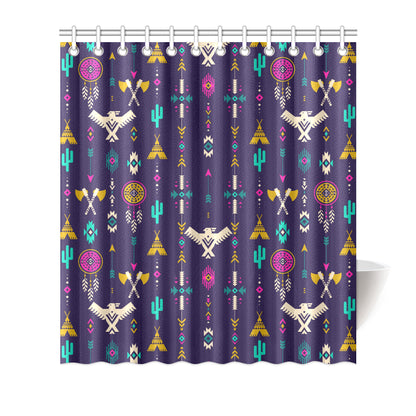 Native American Eagle Indian Pattern Shower Curtain
