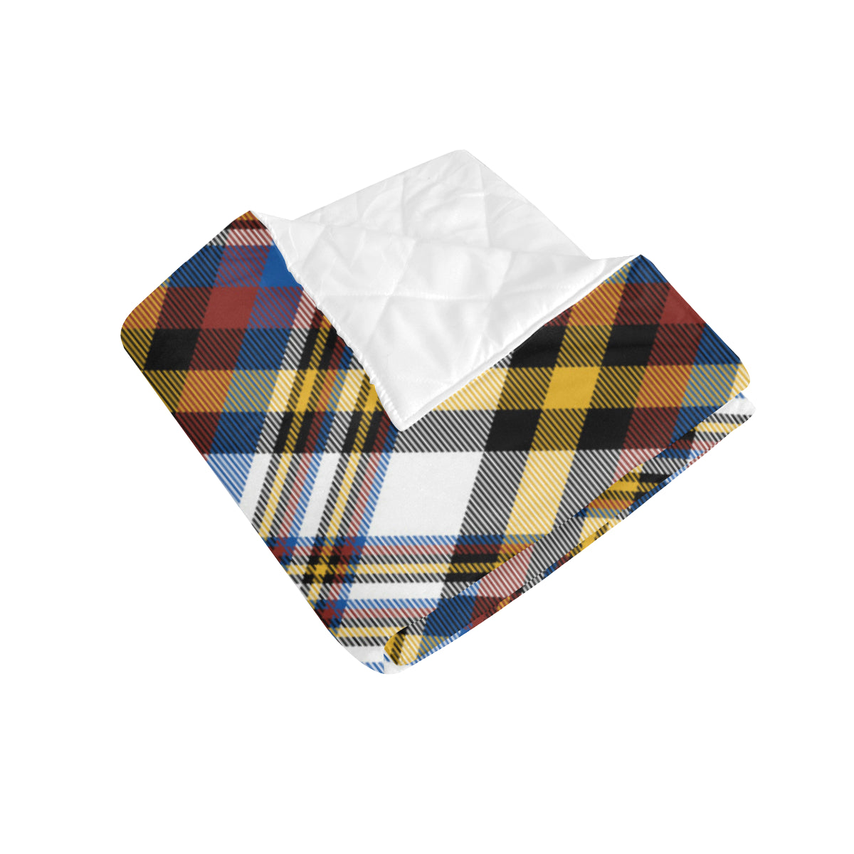 Madras Pattern Print Design 01 Premium Quilt