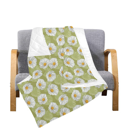 Daisy Pattern Print Design DS06 Premium Quilt