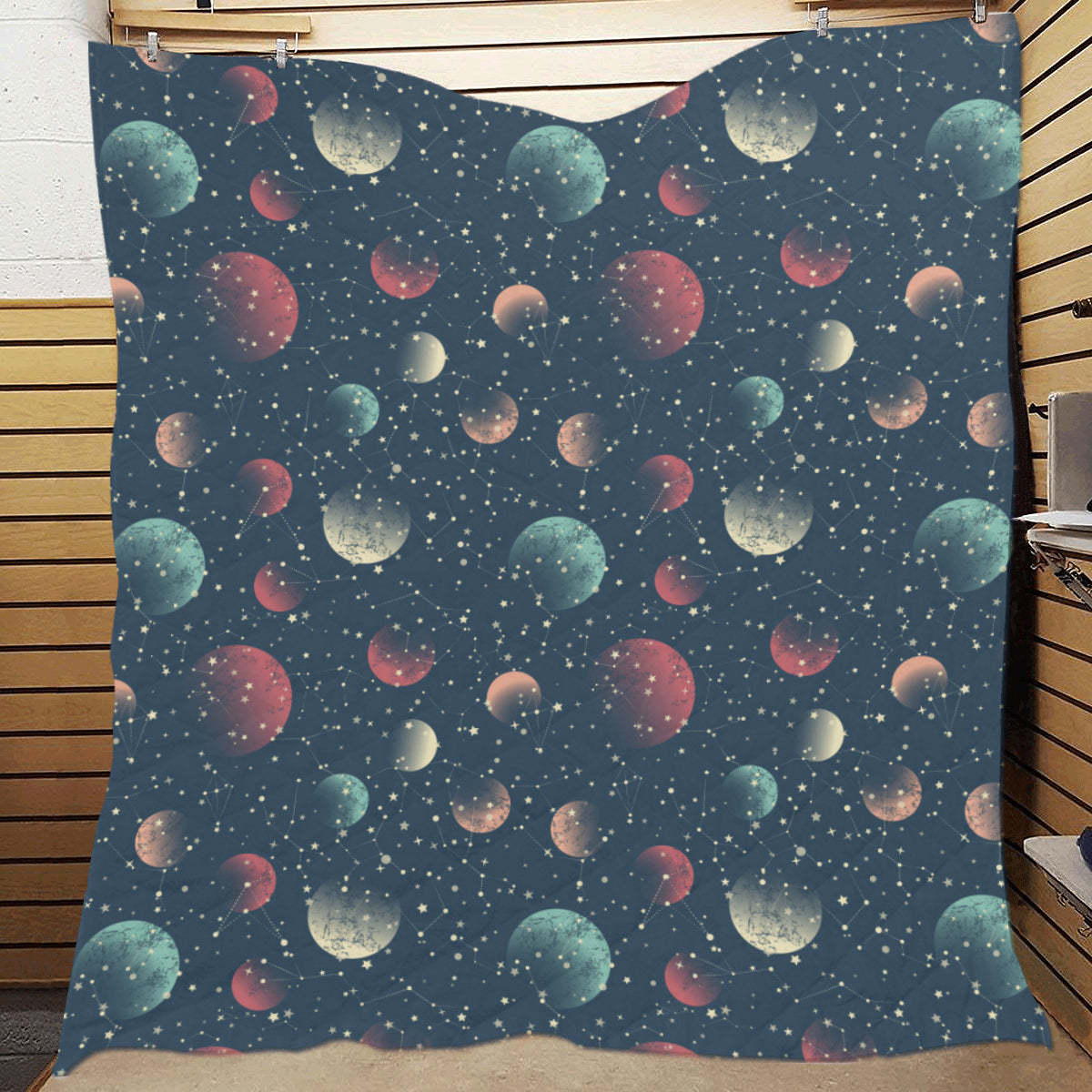 Cosmic Pattern Print Design 04 Premium Quilt