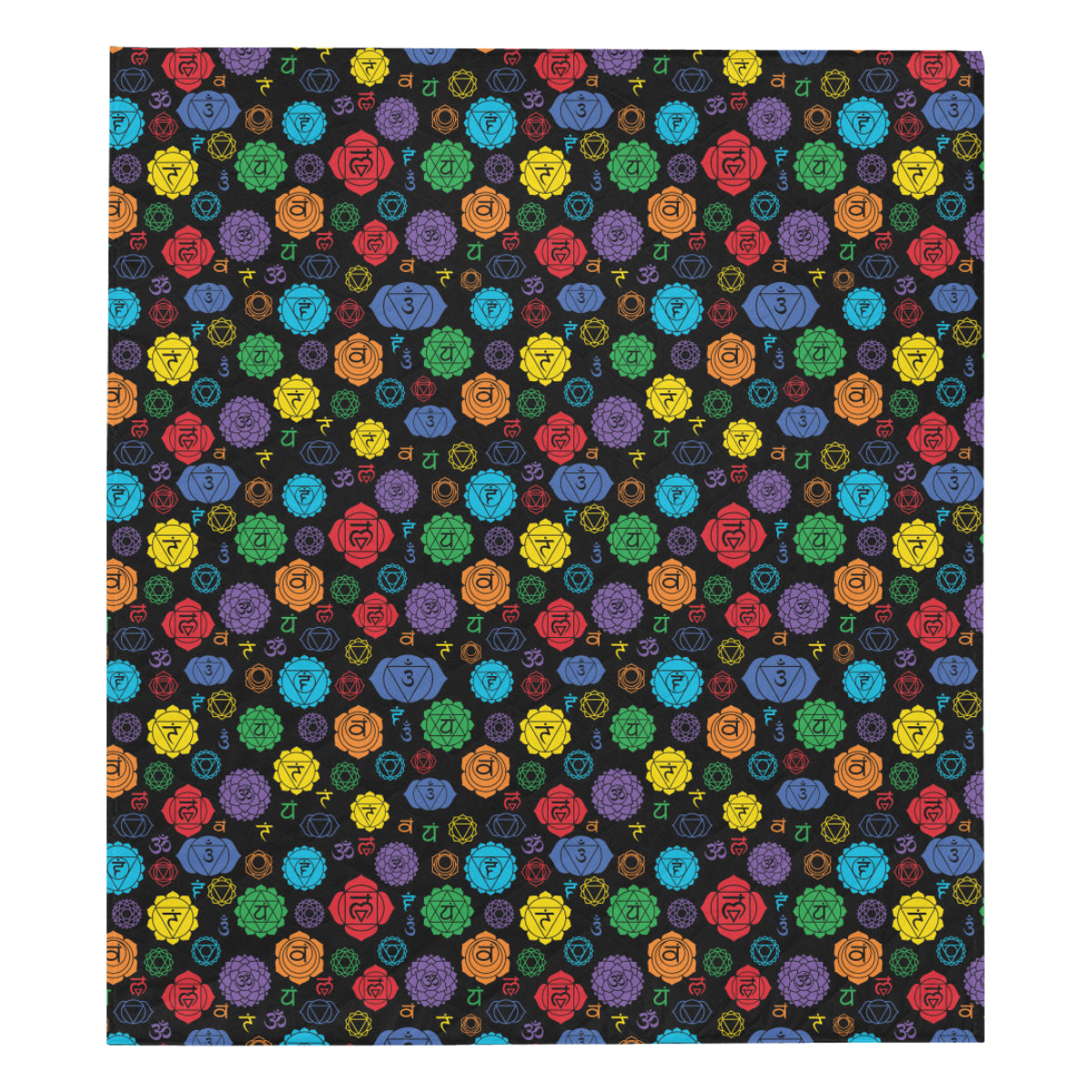 Chakra Pattern Print Design 01 Premium Quilt
