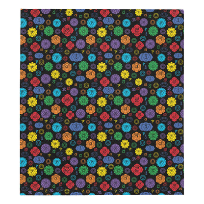 Chakra Pattern Print Design 01 Premium Quilt