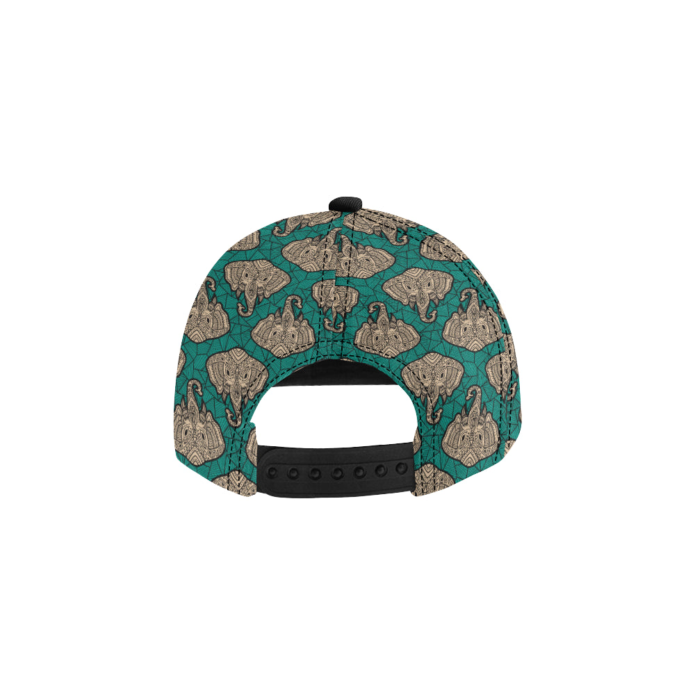Boho Head Elephant Snapback Cap