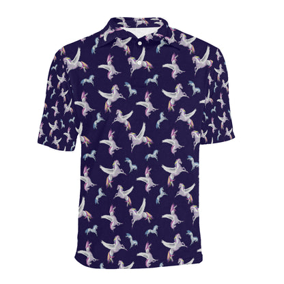 Pegasus Pattern Print Design 02 Men Polo Shirt