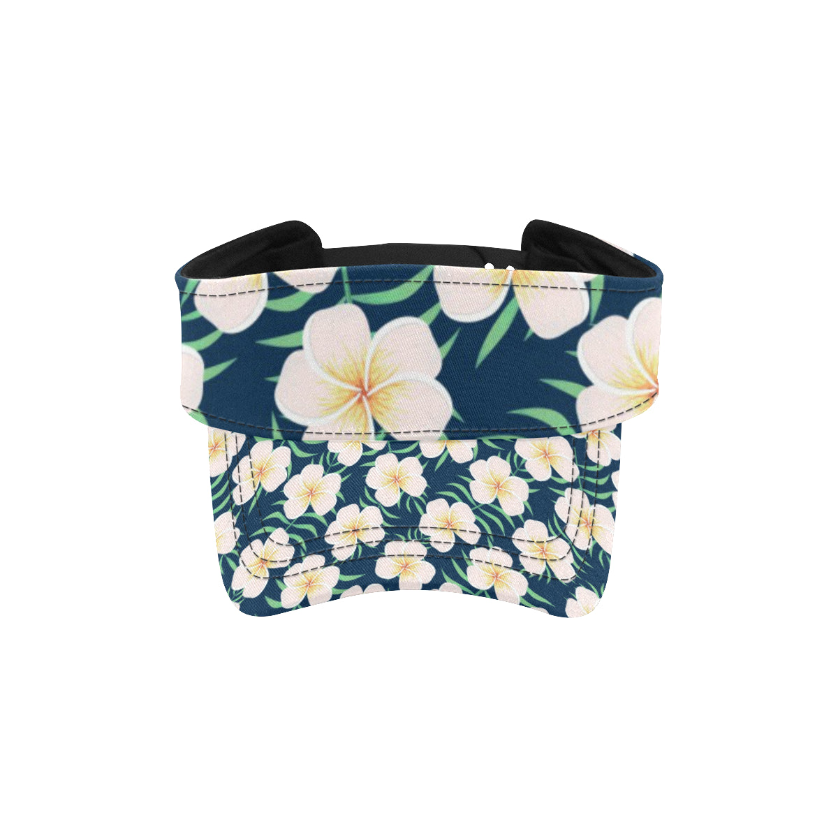 Pink Plumeria Pattern Print Design PM016 Unisex Sun Visor