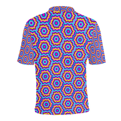 Optical illusion Techno Movement Men Polo Shirt
