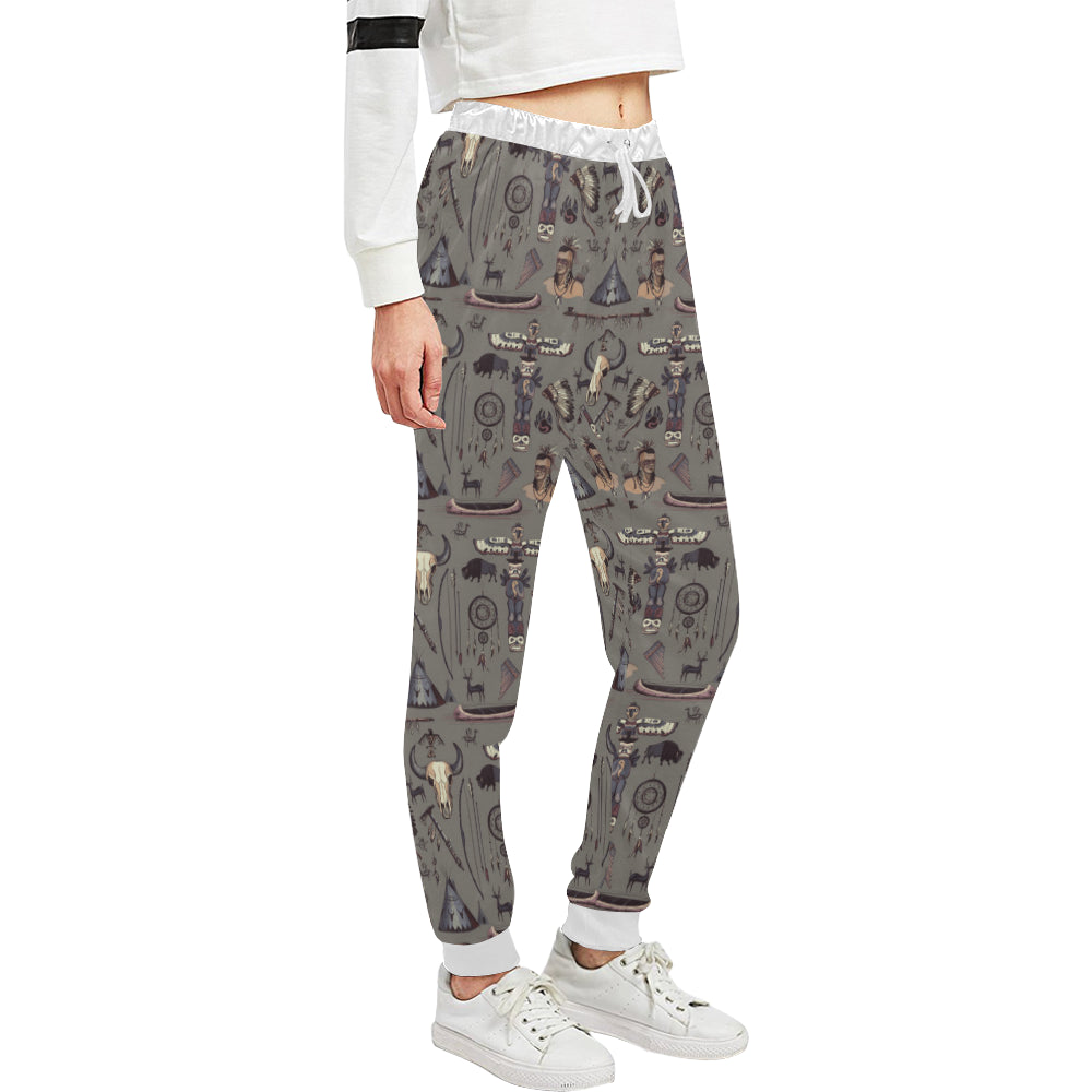 Native Indian life Design Print Unisex Sweatpants