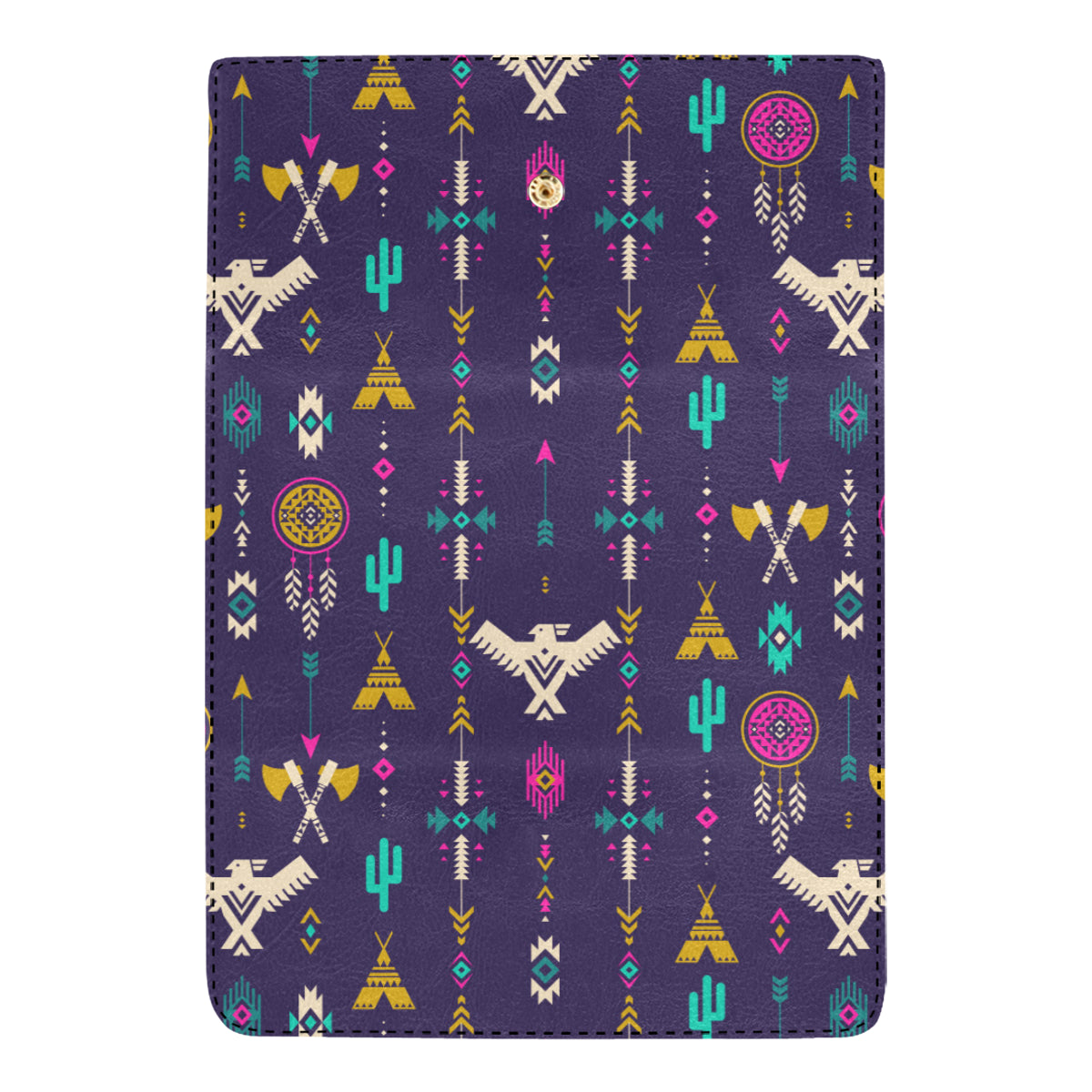Native American Eagle Indian Pattern Women's Trifold Wallet