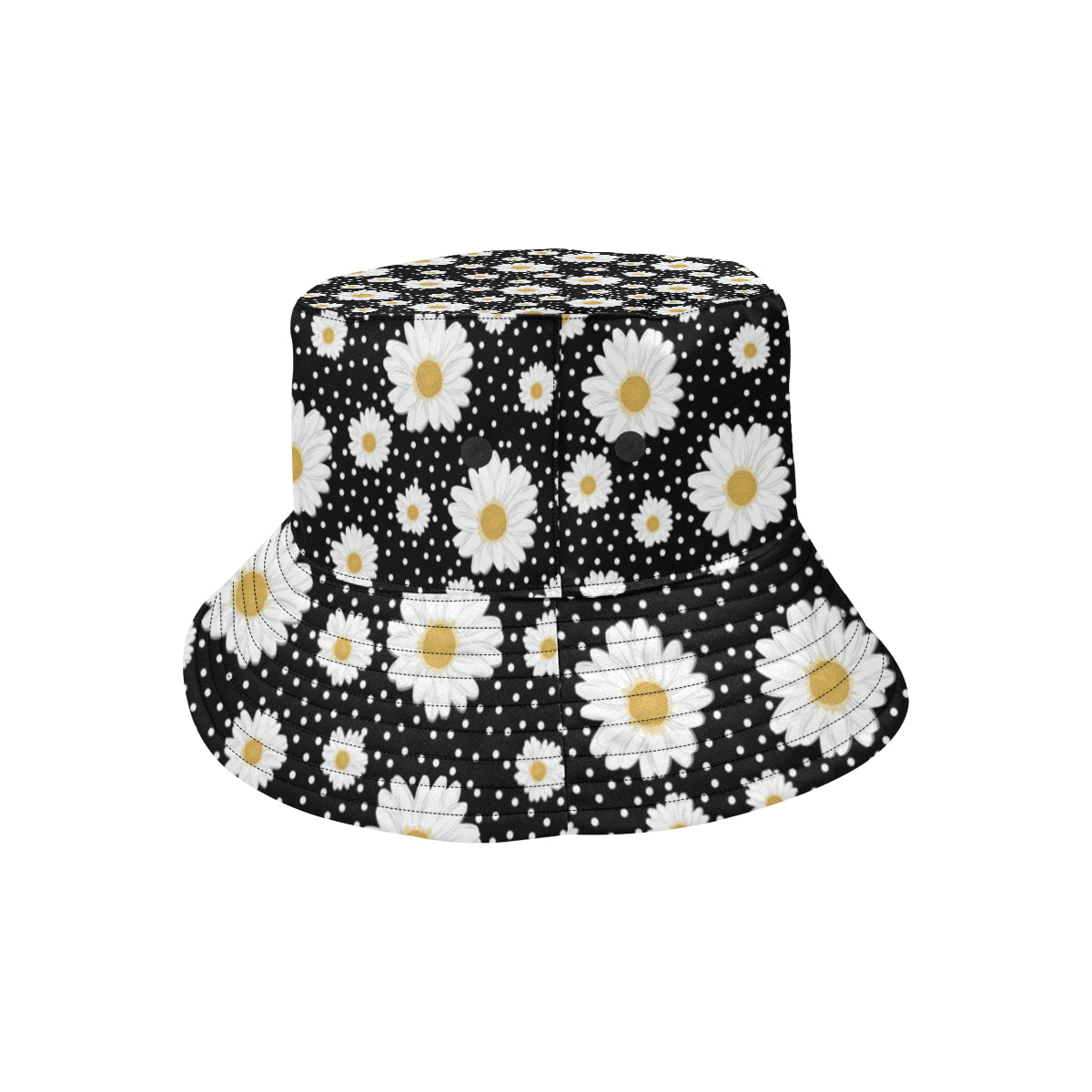 Daisy Pattern Print Design DS02 Unisex Bucket Hat