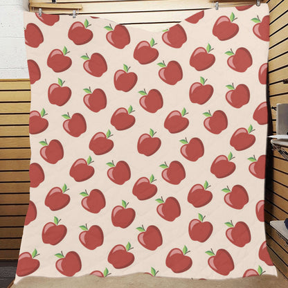 Apple Pattern Print Design AP01 Premium Quilt