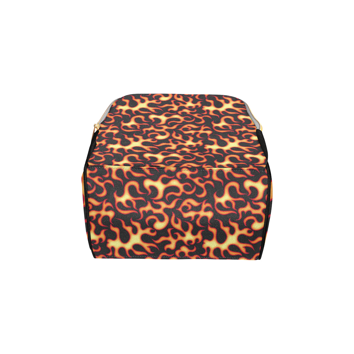Flame Fire Themed Print Diaper Bag Backpack