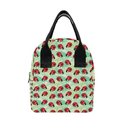 Ladybug Cute Print Pattern Insulated Lunch Bag