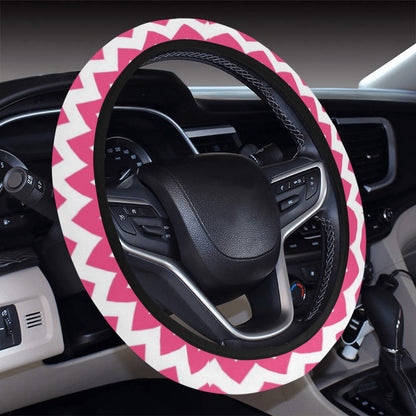 Chevron Print Design LKS402 Steering Wheel Cover with Elastic Edge