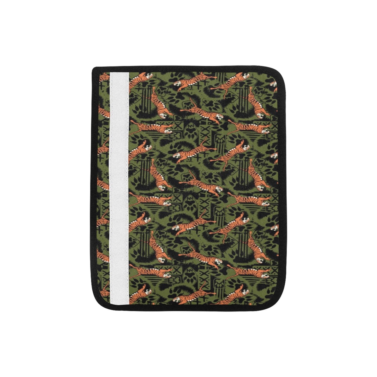 Tiger Pattern Print Design LKS303 Car Seat Belt Cover