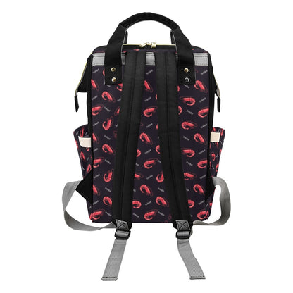 Shrimp Print Design LKS302 Diaper Bag Backpack
