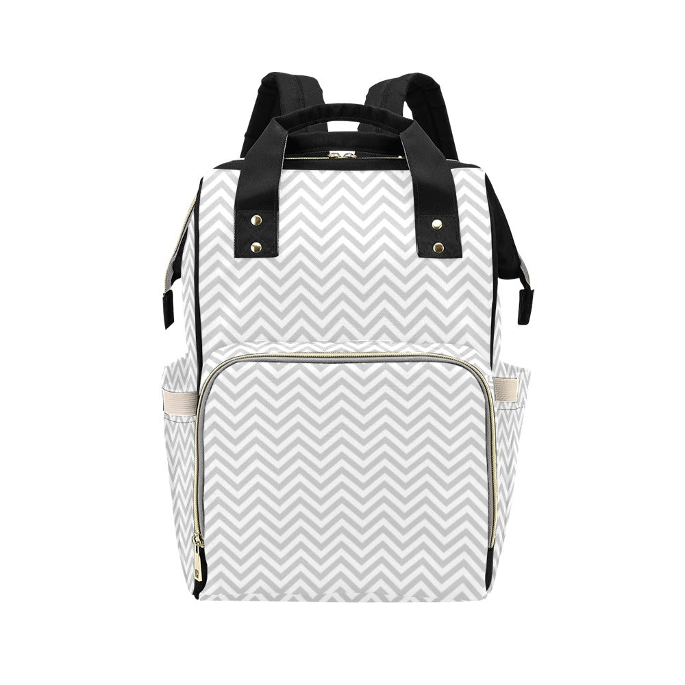 Chevron Print Design LKS401 Diaper Bag Backpack