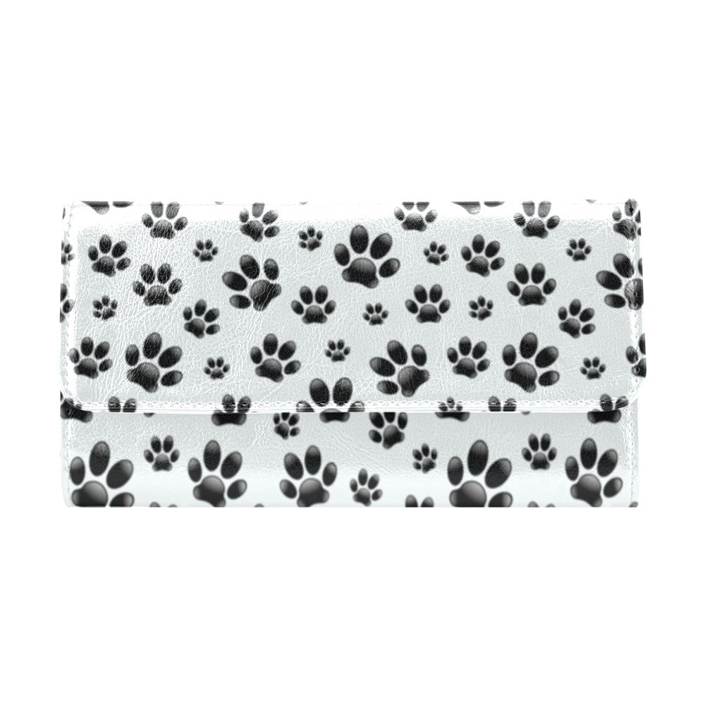 Paw Themed Print Women's Trifold Wallet