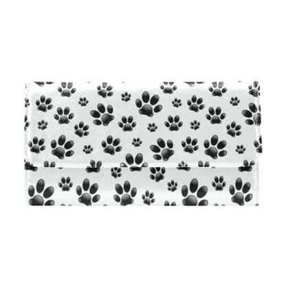 Paw Themed Print Women's Trifold Wallet