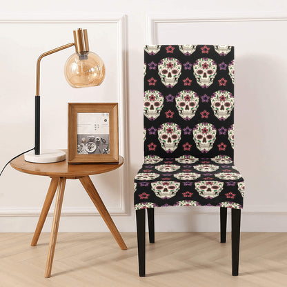 Sugar Skull Print Design LKS304 Dining Chair Slipcover