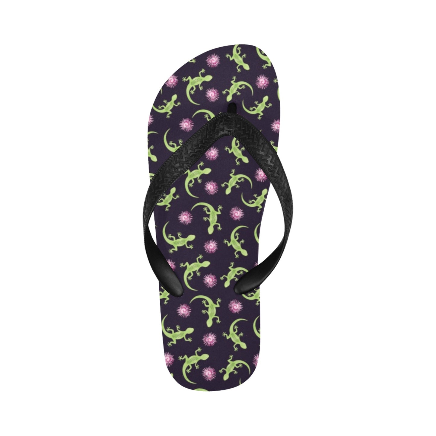 lizard Print Design LKS402 Flip Flops