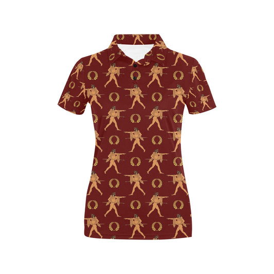 Ancient Greek Print Design LKS307 Women's Polo Shirt