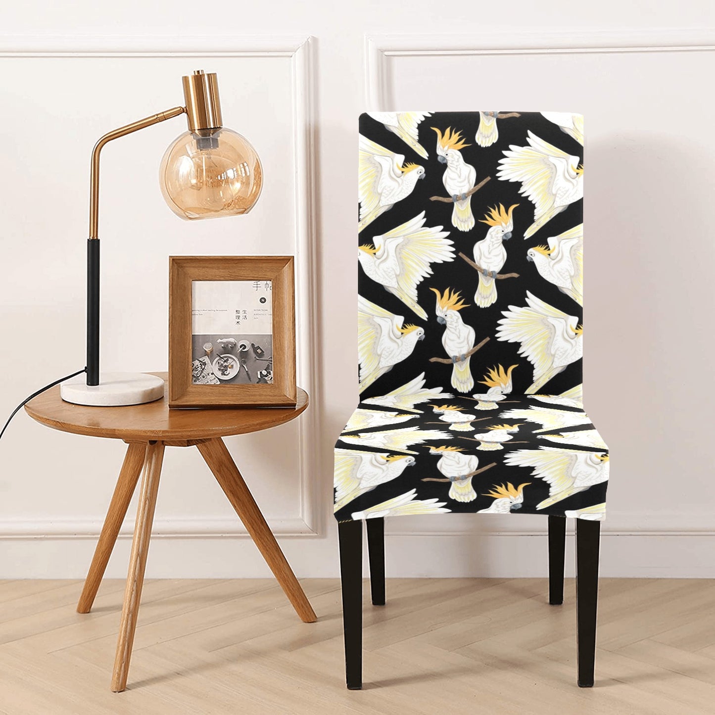 Cockatoo Print Design LKS402 Dining Chair Slipcover