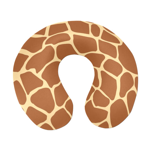 Giraffe Texture Print U-Shaped Travel Neck Pillow