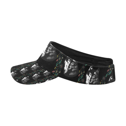 Wolf Black Dream Catcher Design Print Unisex Sun Visor