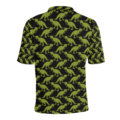 T Rex Pattern Print Design A02 Men Polo Shirt