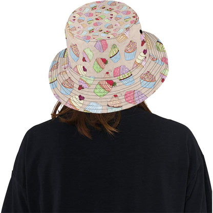 Cupcake Pattern Print Design CP06 Unisex Bucket Hat