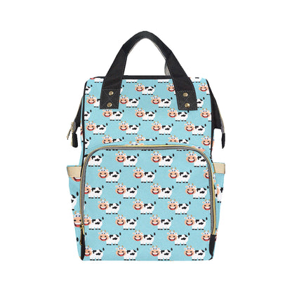 Cattle Cute Pattern Print Design 01 Diaper Bag Backpack