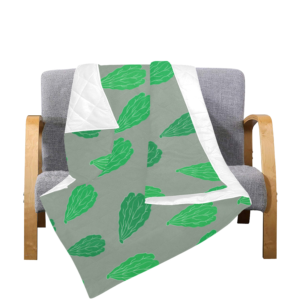 Lettuce Pattern Print Design 02 Premium Quilt
