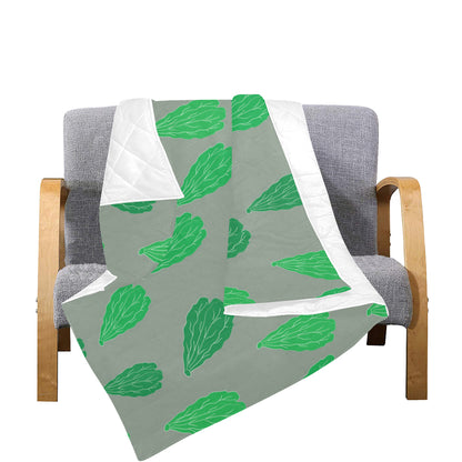 Lettuce Pattern Print Design 02 Premium Quilt