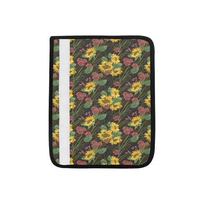 Sunflower Print Design LKS303 Car Seat Belt Cover