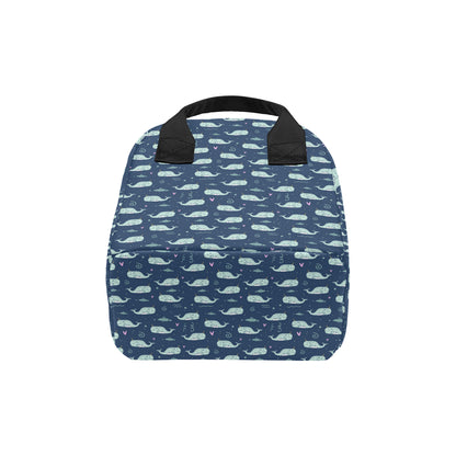Narwhal Design Print Insulated Lunch Bag