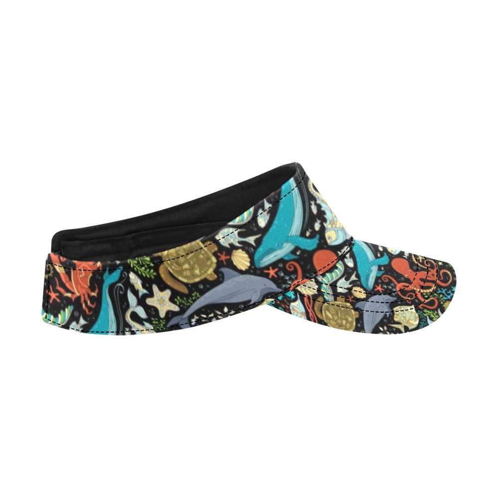 Underwater Animal Print Design LKS301 Unisex Sun Visor