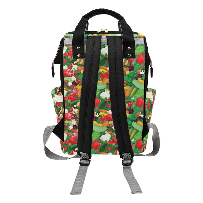 Salad Mix Vegetableprint Design LKS301 Diaper Bag Backpack