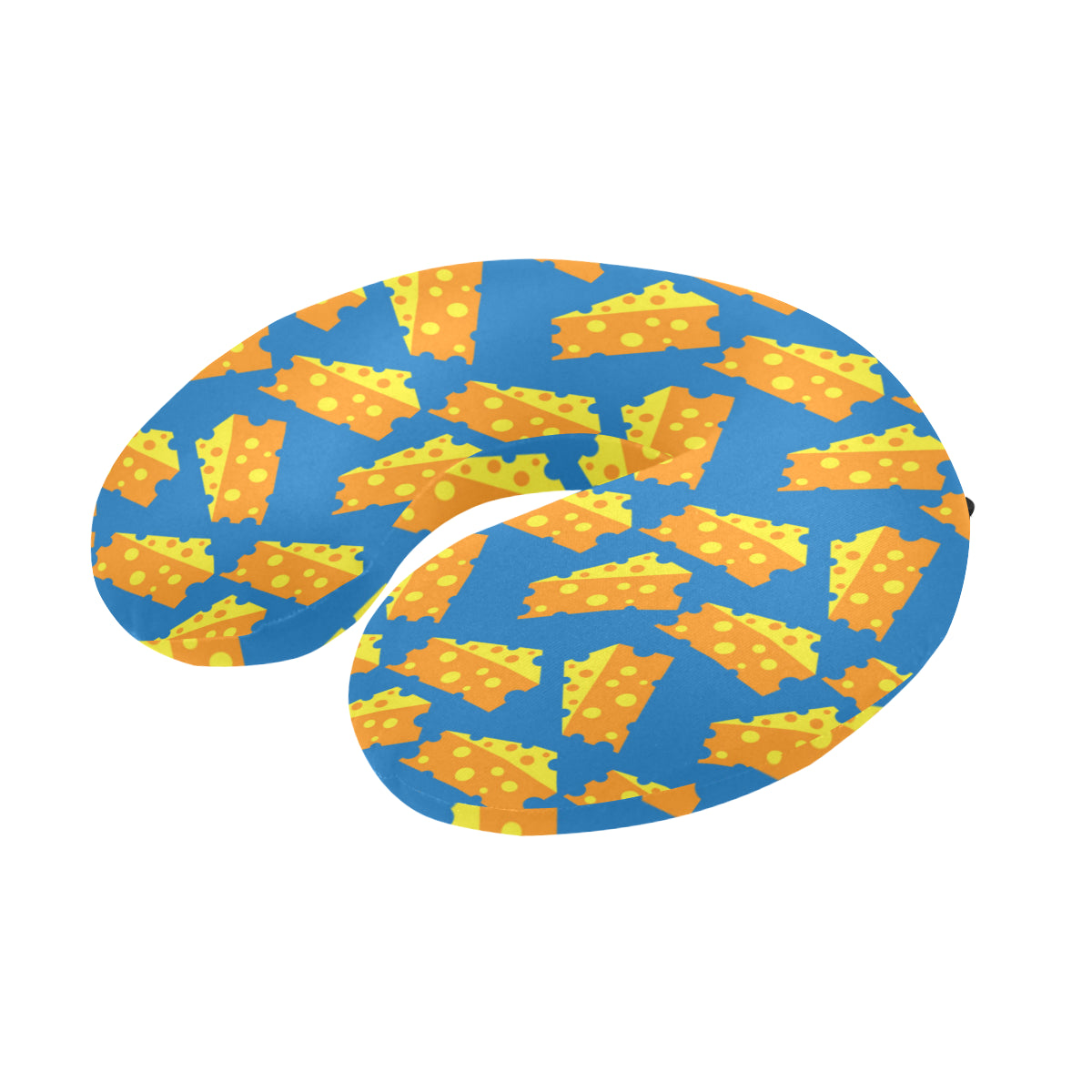Cheese Pattern Print Design 05 U-Shaped Travel Neck Pillow