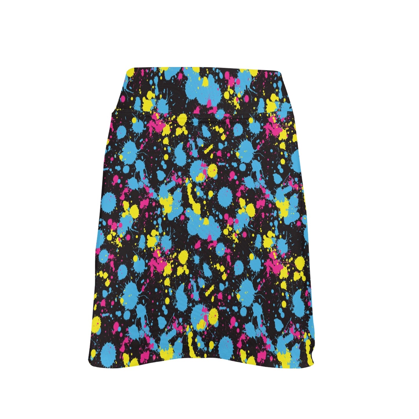 Splatter Colorful Print Design LKS301 17" Golf & Pickleball Skort with Pockets